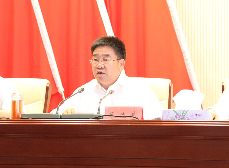 毛生武：努力营造风清气正的良好政治生态