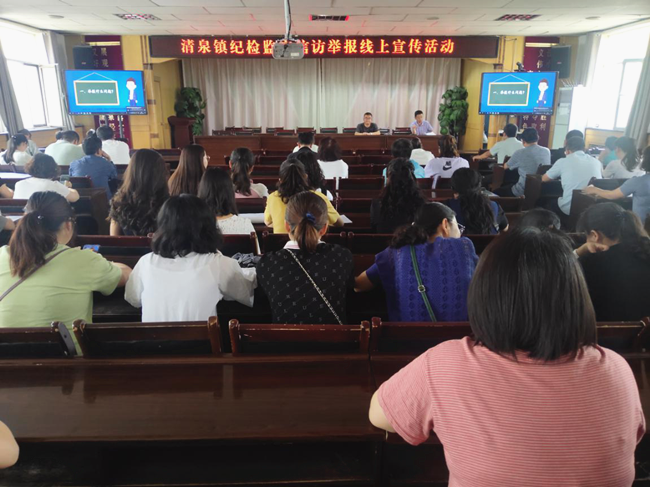 1594857618296316.png 图为清泉镇组织干部通过会议安排此次宣传活动并观看纪小帅视频_副本.png