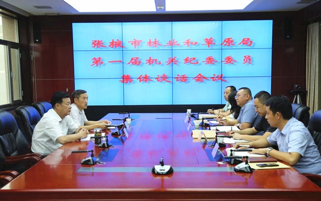 派驻市林草局纪检监察组对局机关第一届纪委委员进行集体谈话