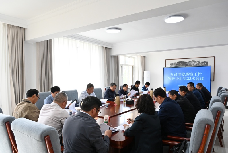 五届市委巡察工作领导小组第23次会议召开